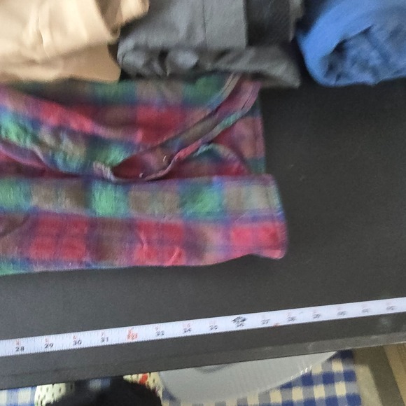 Vintage Walt Disney World Sleepwear Minnie Mouse Flannel Plaid Nightgown L/XL - Picture 9 of 10